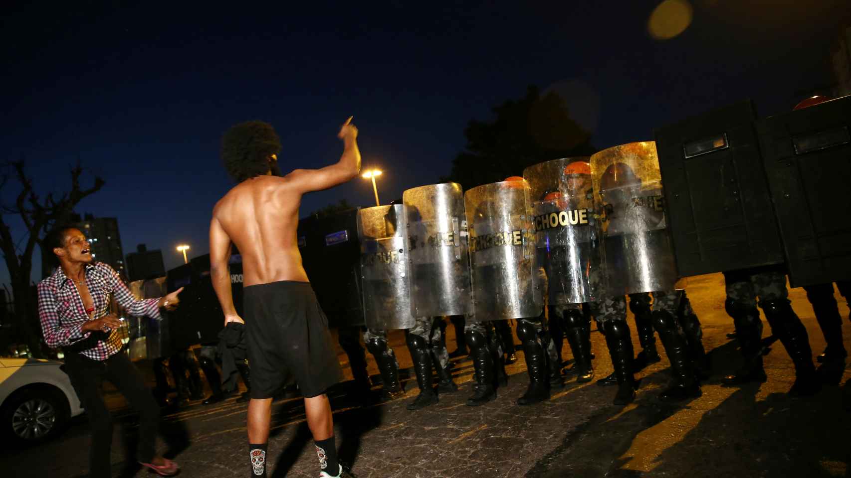 Las protestas sociales en Rio de Janeiro.