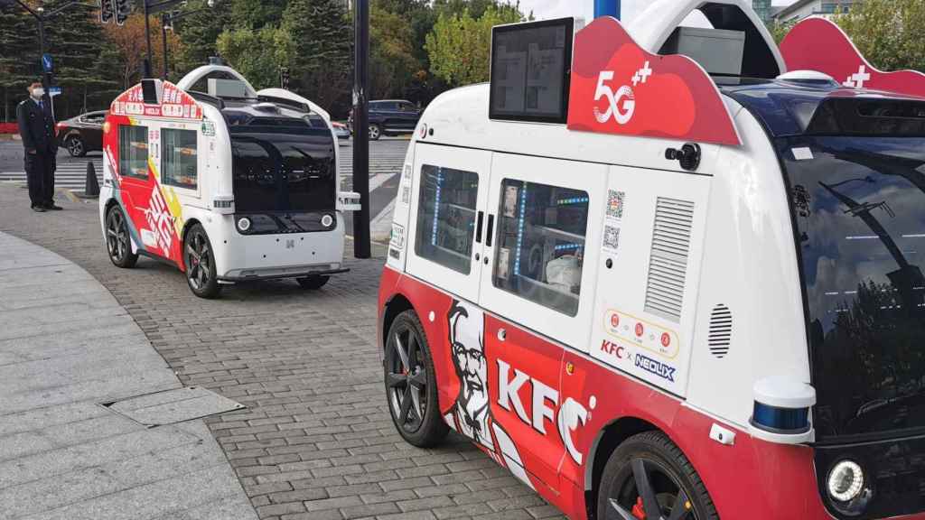 Los vehículos autónomos usados por KFC