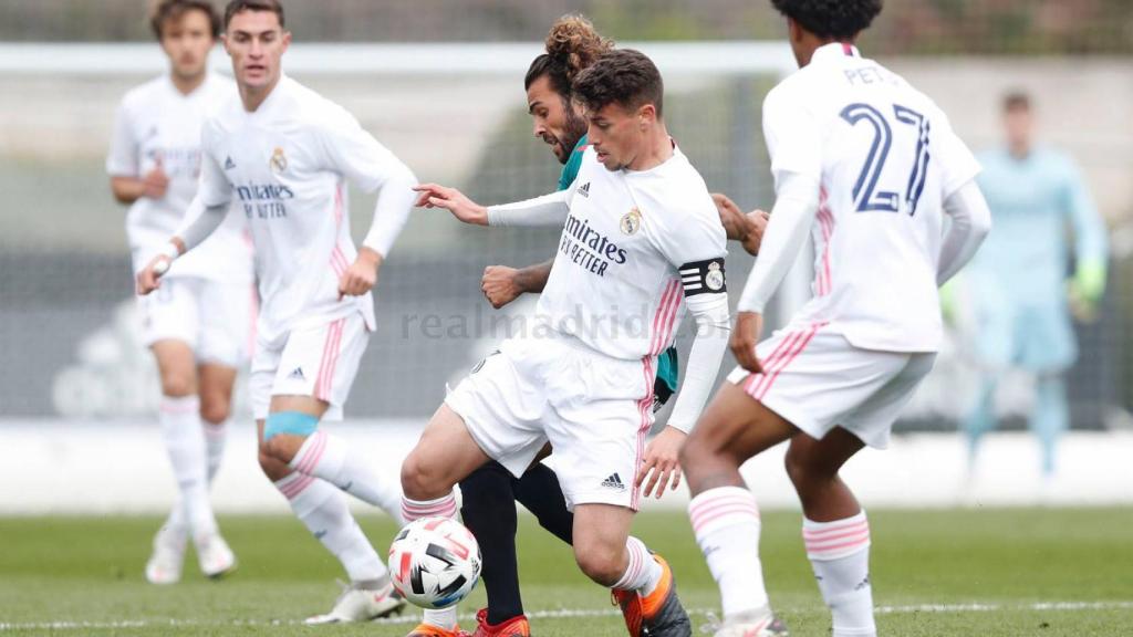 Antonio Blanco, durante el partido del Real Madrid Castilla ante el Atlético Baleares
