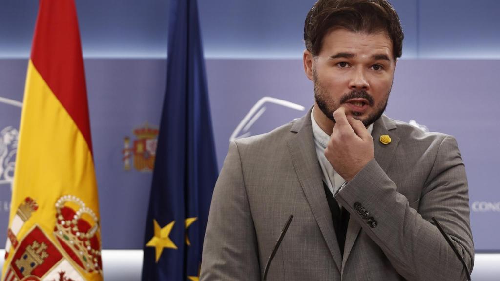 El portavoz de ERC en el Congreso, Gabriel Rufián.