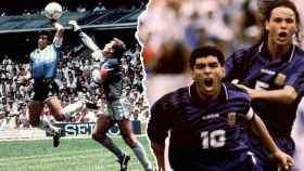 La 'mano de Dios' en el Mundial de 1986 y la celebración del gol ante Nigeria en el Mundial 1994