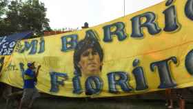 Homenaje a Maradona en Villa Fiorito