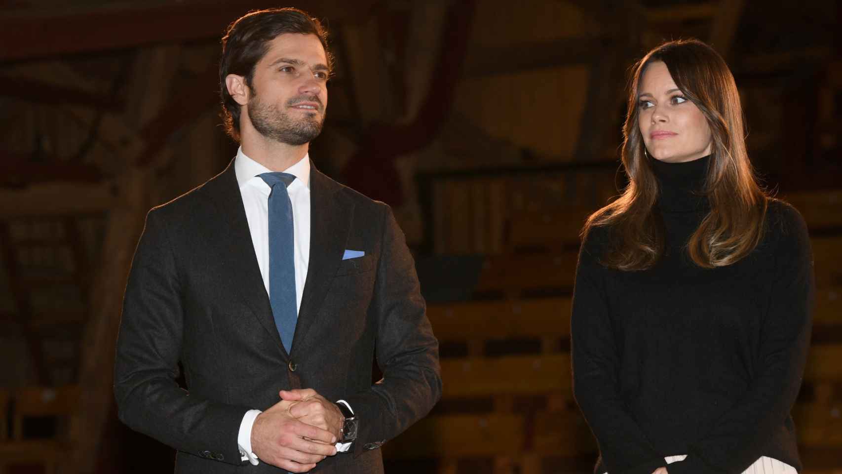 Carlos Felipe y Sofía de Suecia, durante su último acto público, el pasado mes de octubre.