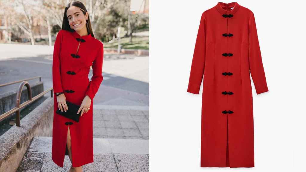 María F. Rubíes tiene el vestido rojo de Zara más buscado esta temporada,  ¡y está rebajado!