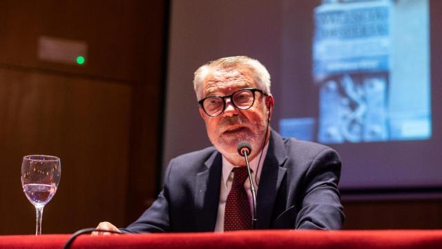 Joan Ignasi Culla, durante la presentación de su libro 'Valencià, desperta'.