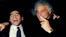 Diego Armando Maradona y Guillermo Coppola