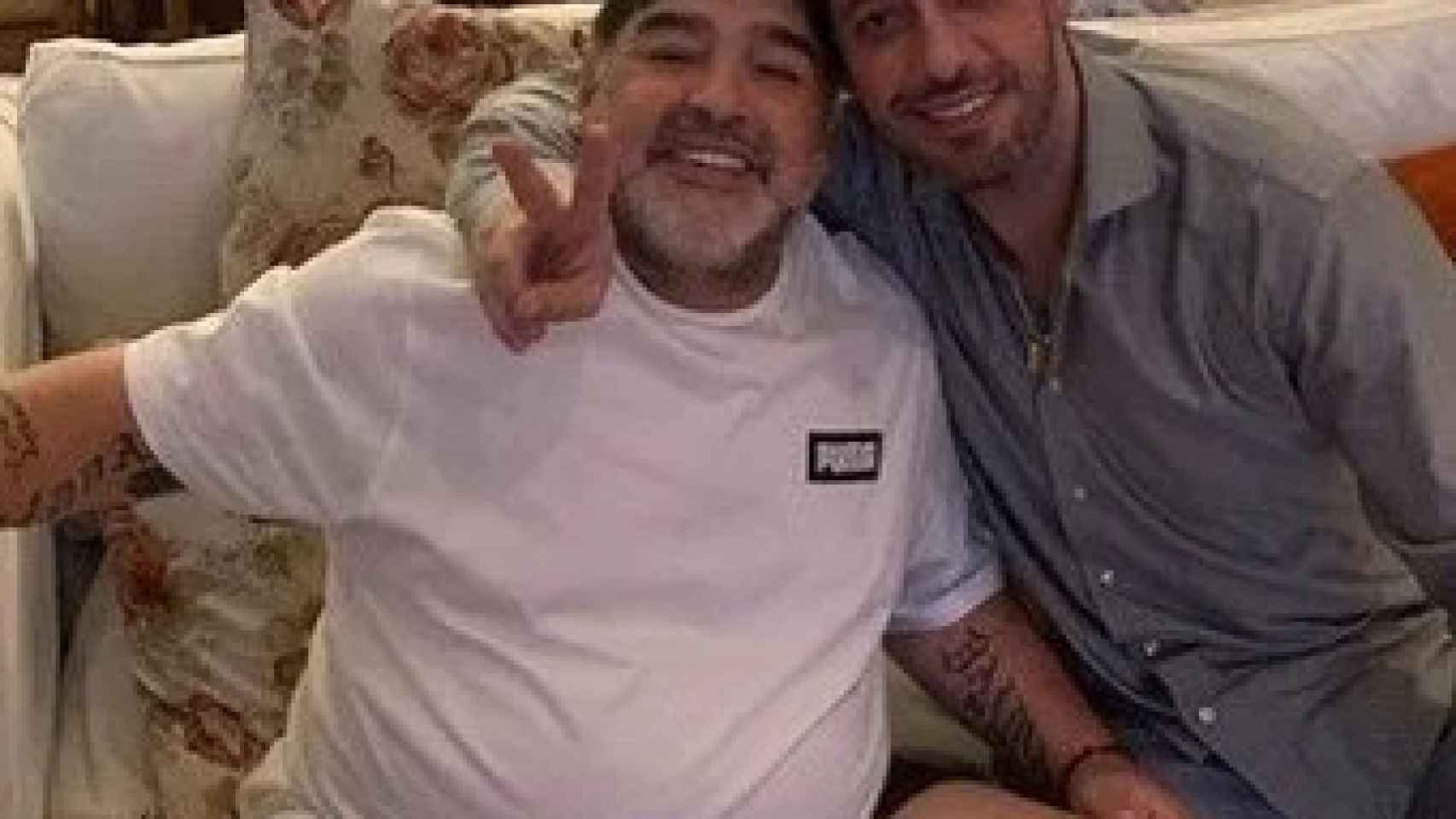 Diego Armando Maradona y Matías Morla, abogado y último representante del 'Pelusa'