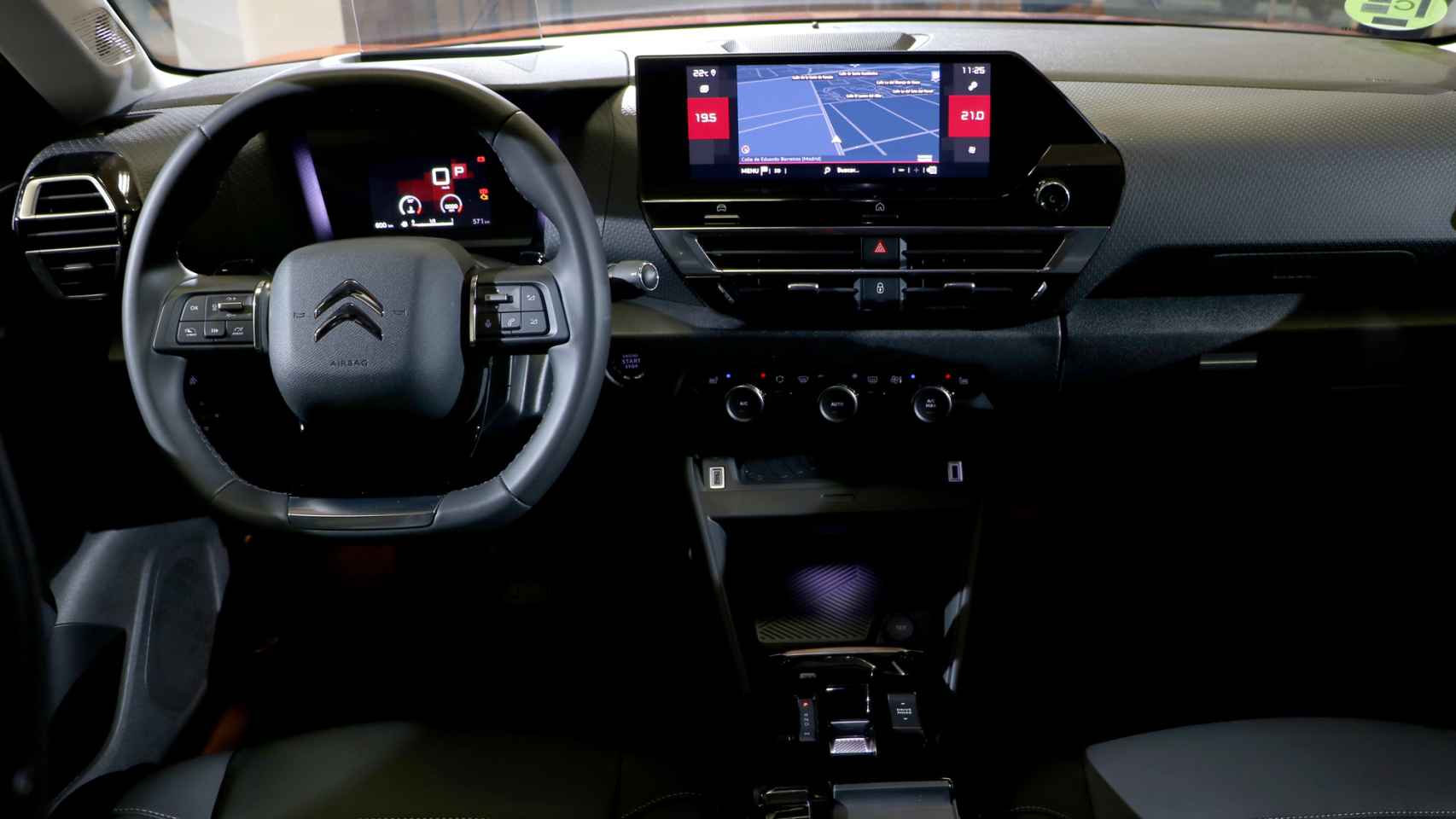 Interior del Citroën C4.