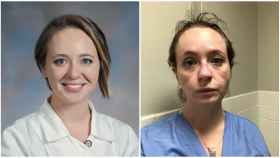 La enfermera Kathryn, antes y después de la pandemia de la Covid-19.