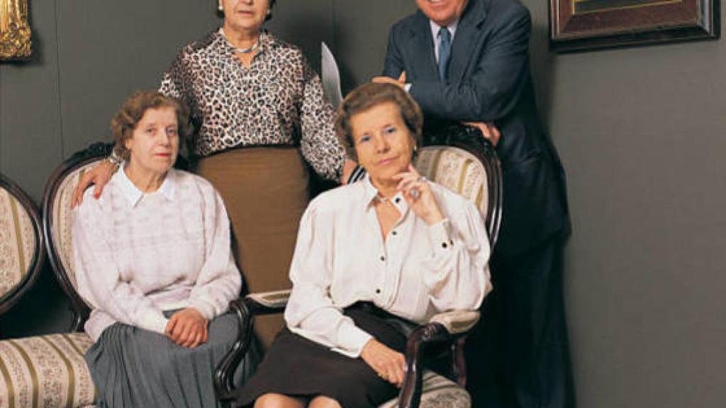 Los cuatro hijos de los fundadores, José, Carmen, Pilar y Lola.