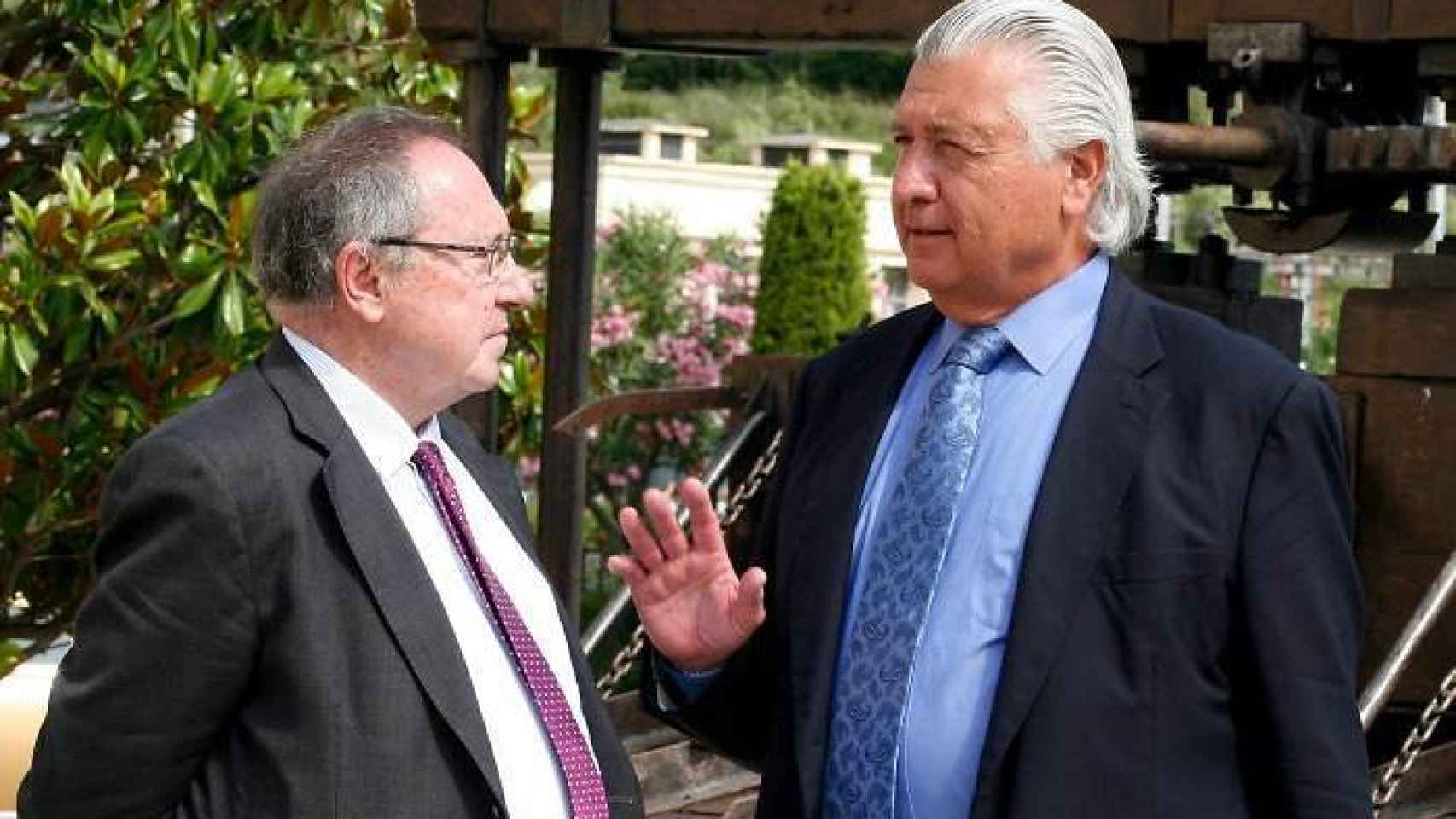El presidente José Luis Bonet y Enrique Hevia, exdirector financiero de Freixenet.