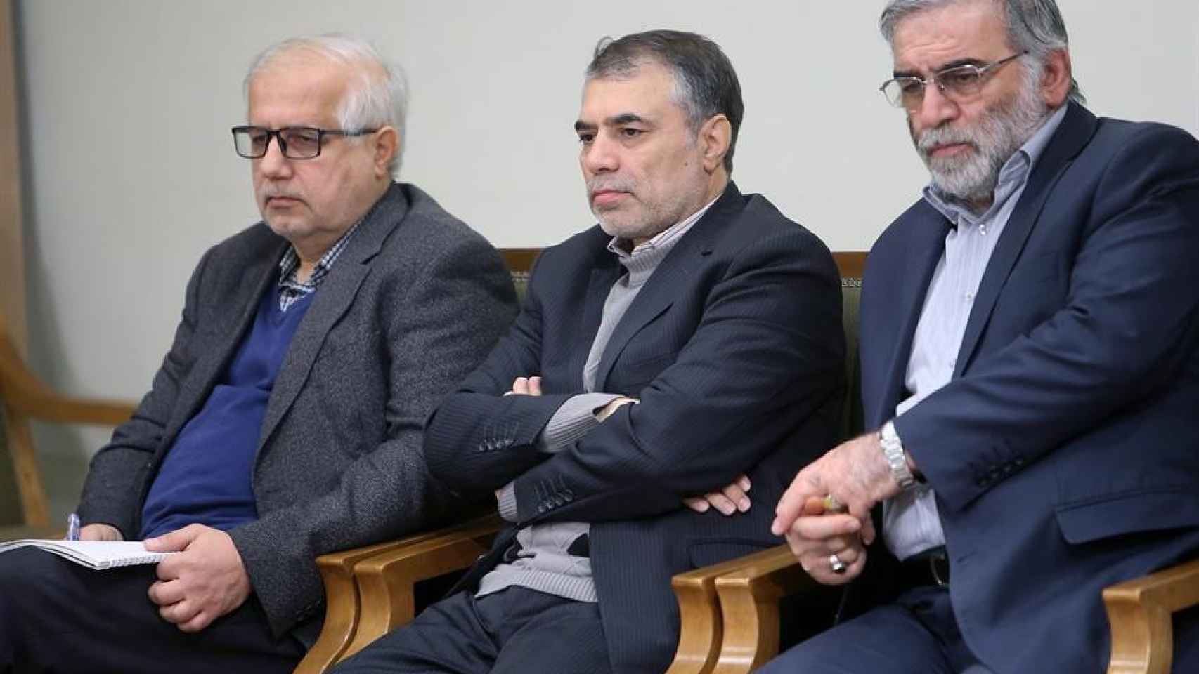 El científico nuclear iraní Mohsen Fajrizadeh-Mahabadi (derecha).