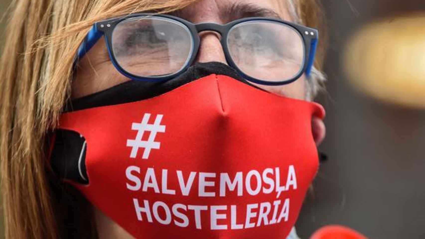Manifestación en defensa de la hostelería en País Vasco.