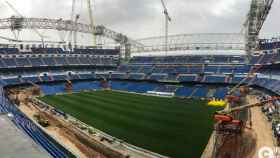 Foto de las obras del Estadio Santiago Bernabéu durante el mes de noviembre de 2020. Foto: nuevoestadiobernabeu.com
