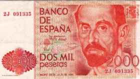 Billete de 2.000 pesetas