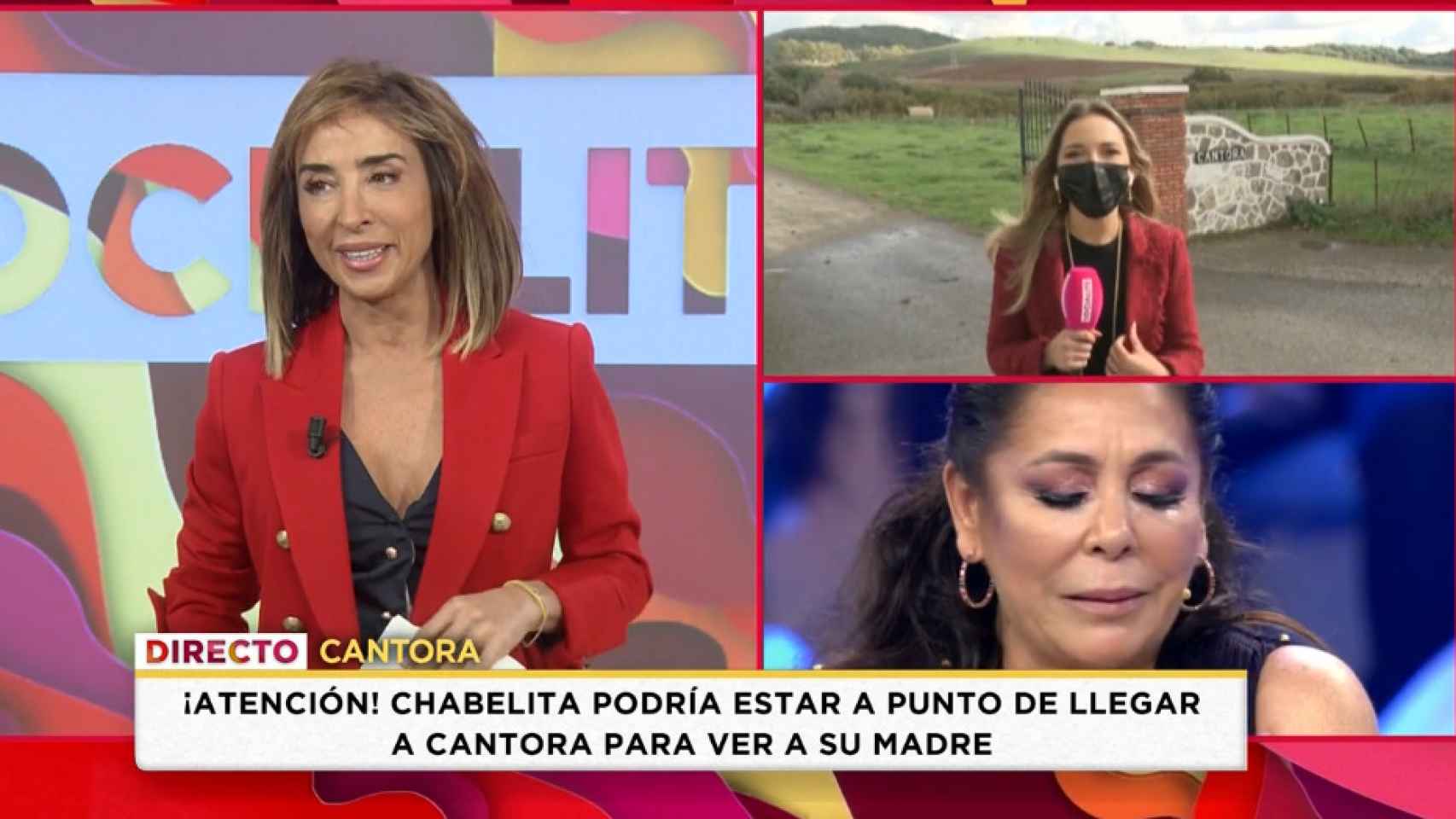 María Patiño en 'Socialité' (Mediaset)