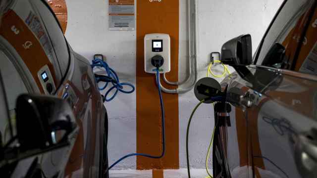 Recargas de coches eléctricos en Madrid.