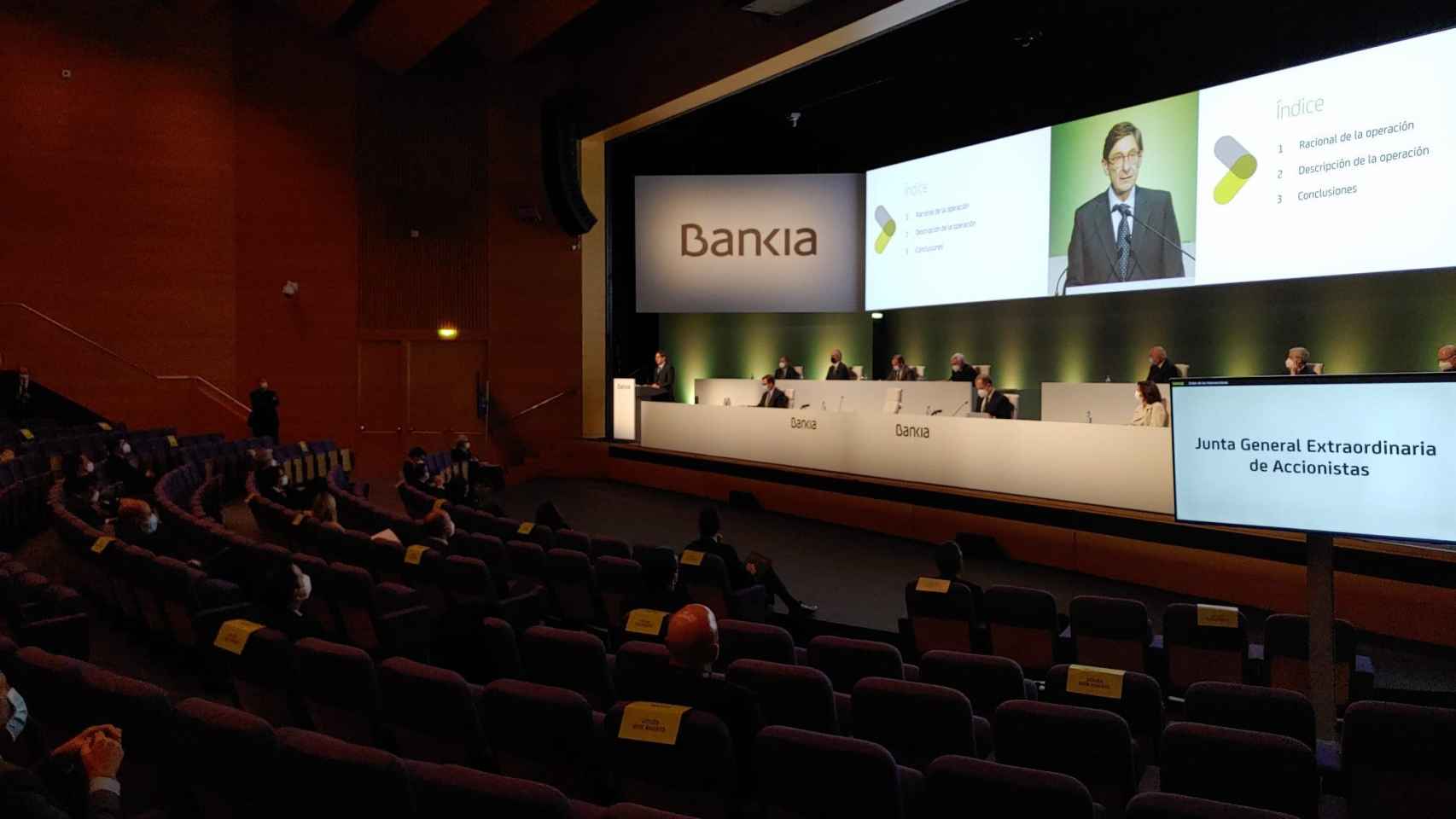Junta de accionistas 2020 de Bankia.