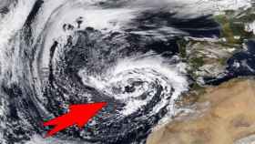 Imagen por satélite de la borrasca Clement. Severe-weather.eu