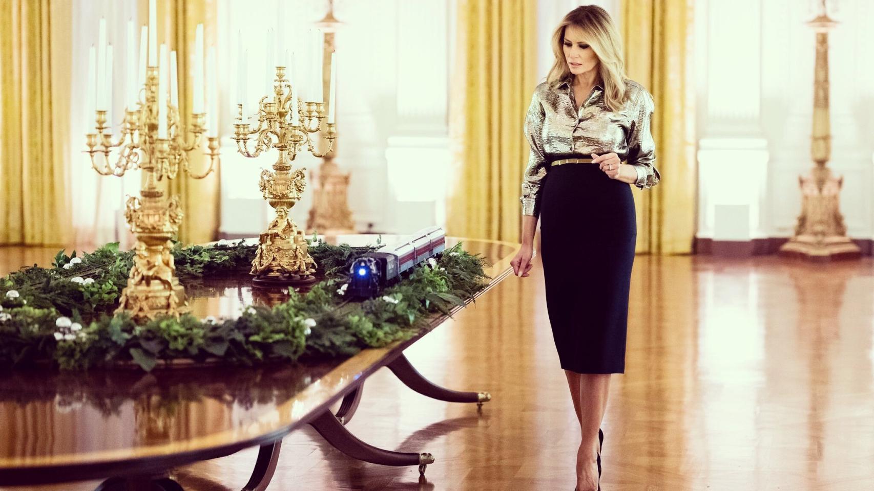 Melania Trump ha mostrado la decoración navideña de la Casa Blanca.