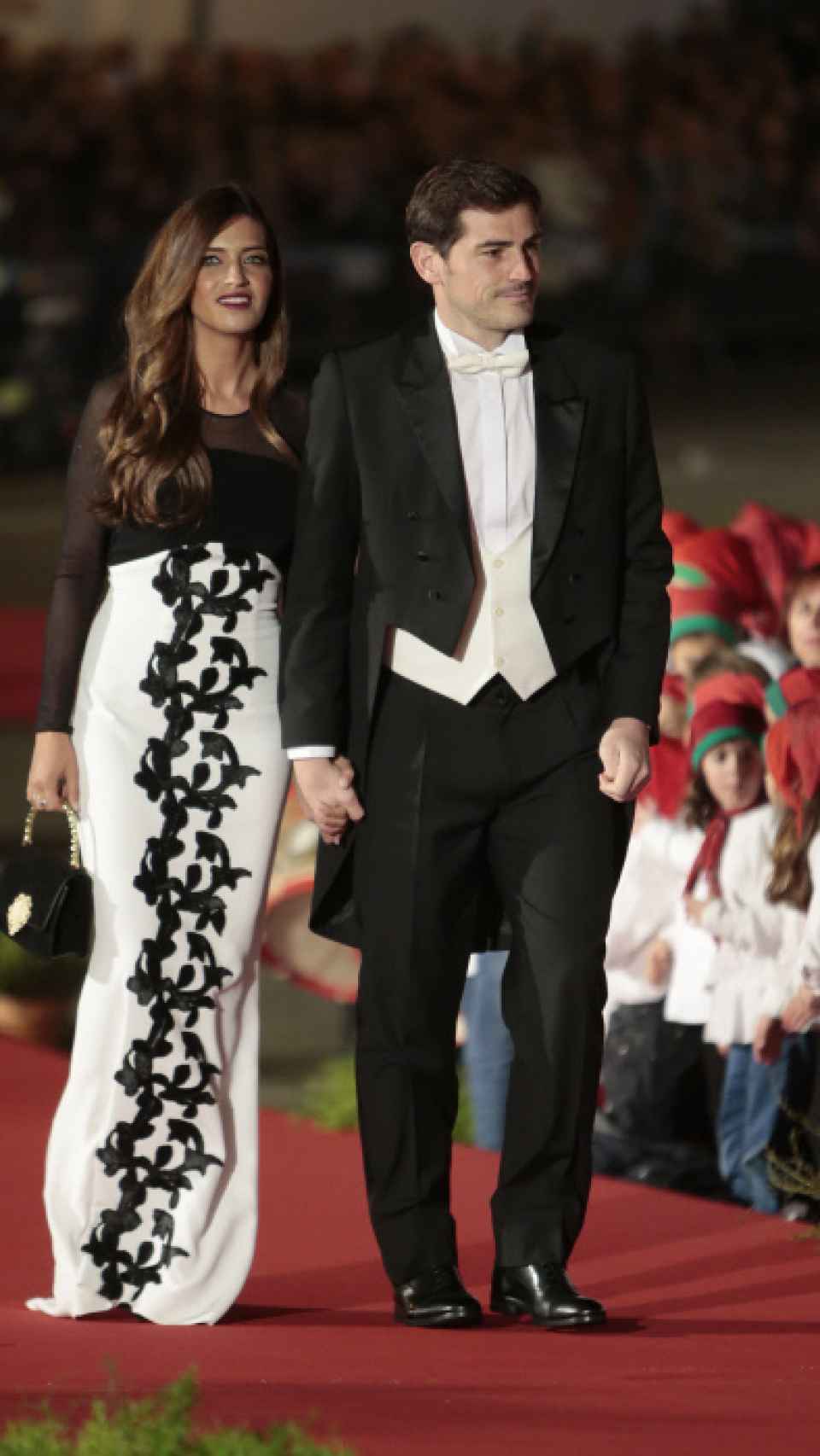 Sara Carbonero e Iker Casillas, antes de una cena en el Palacio de los duques de Braganza.