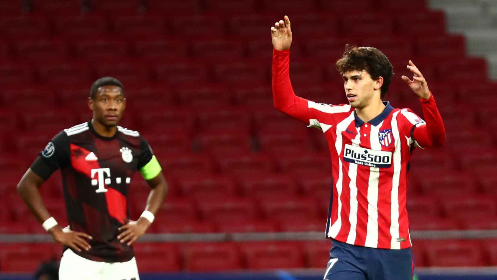 Joao Félix se lamenta en el partido del Atlético de Madrid