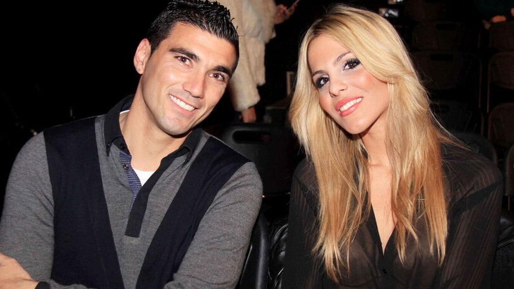 Jose Antonio Reyes' wife Noelia Lopez and son Jose Antonio Reyes Jr.  News Photo - Getty Images