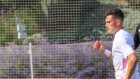 David González, durante un partido del Real Madrid Juvenil. Foto: Twitter (@davidgb10_)