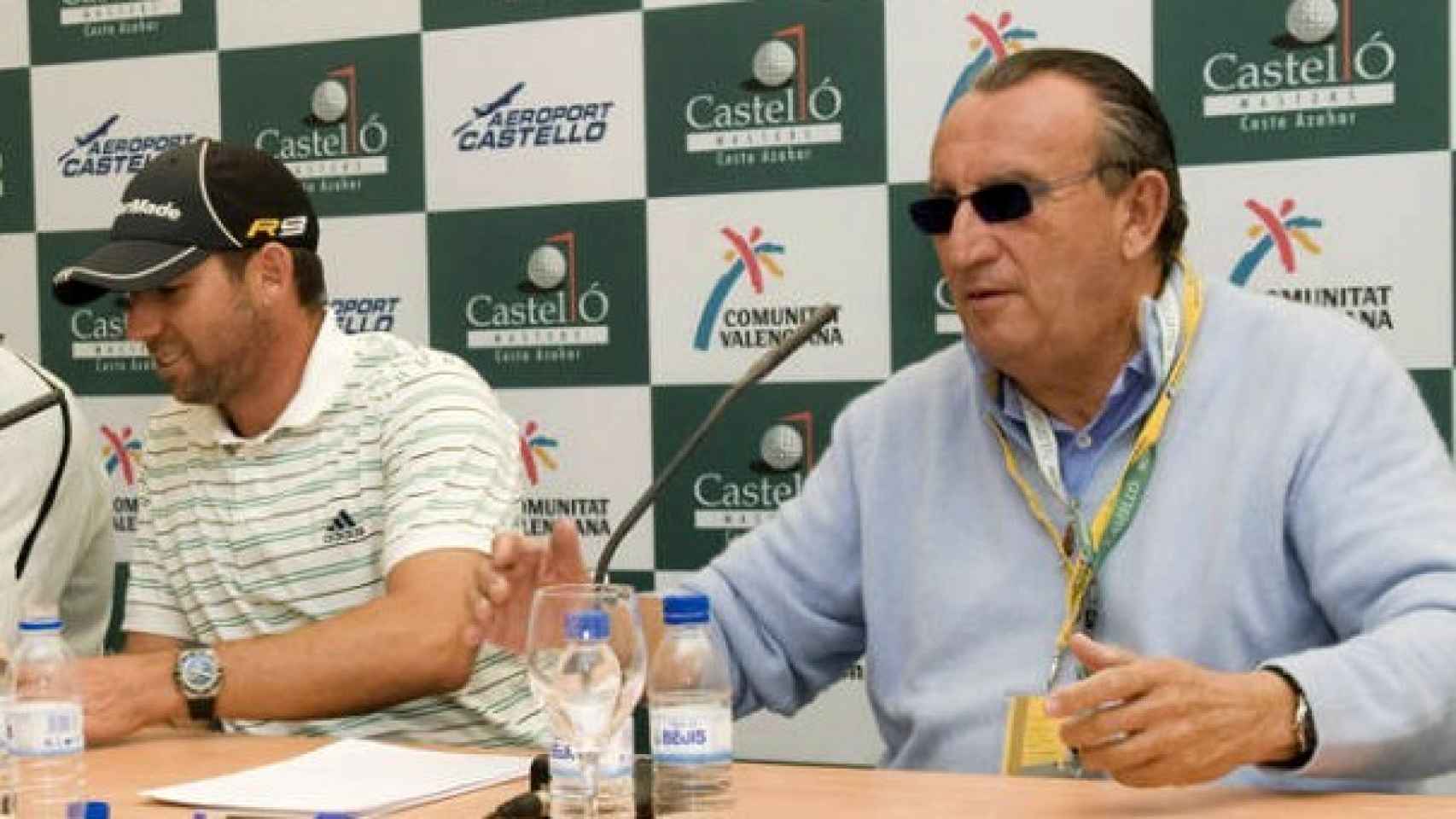 Sergio García y Carlos Fabra, en una imagen de archivo. Diputación de Castellón