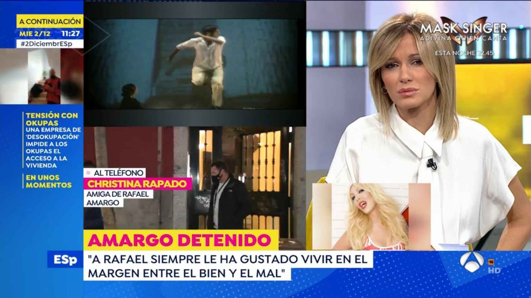 Christina Rapado ha hablado sobre la vida de Rafael Amargo en 'Espejo Público'.