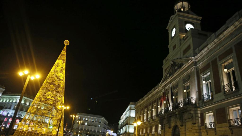 La Puerta del Sol, en plena Navidad.
