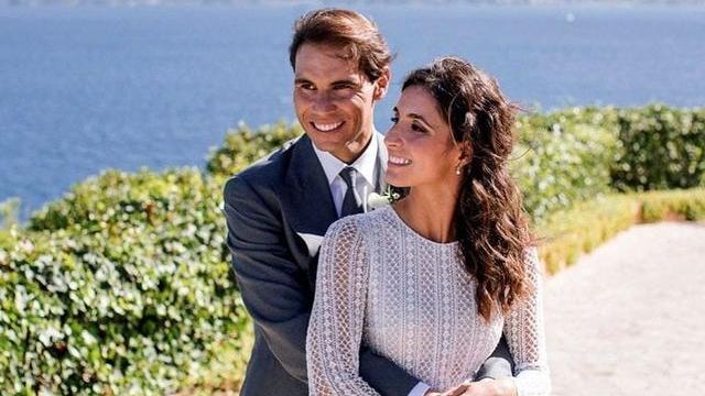 Rafa Nadal y Xisca Perelló, el día de su boda.