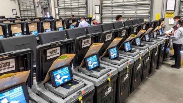 Máquina para votar en Estados Unidos en las elecciones del 3 de noviembre de 2020. Efe