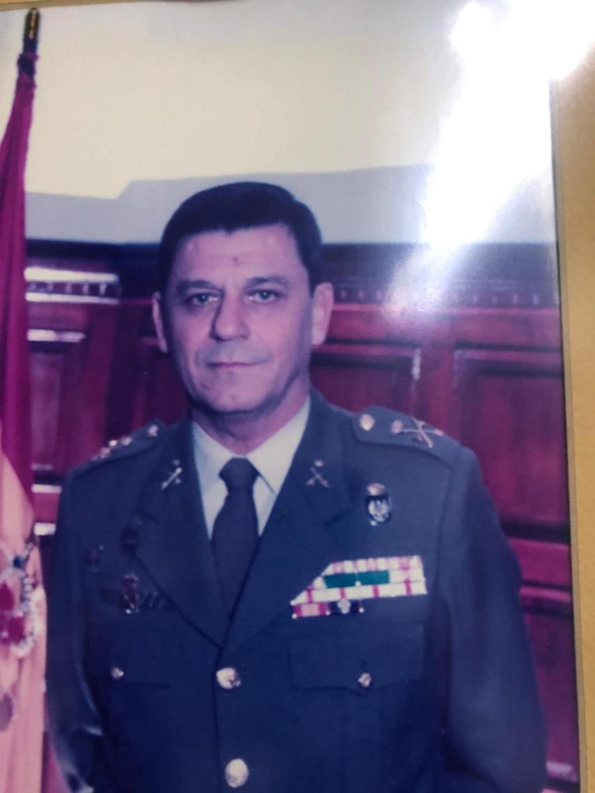 El teniente general Fernández Sánchez, en sus años como comandante general en Melilla.
