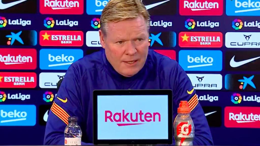 Koeman en rueda de prensa