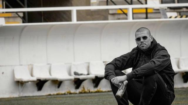 Víctor Valdes durante un entrenamiento