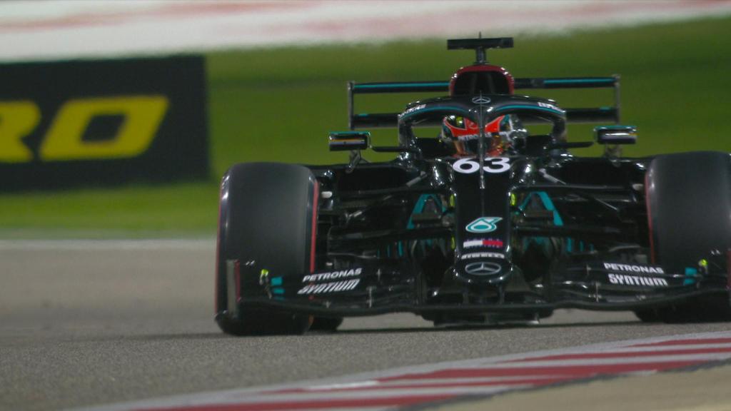 George Russell en su debut con Mercedes en Bahrein