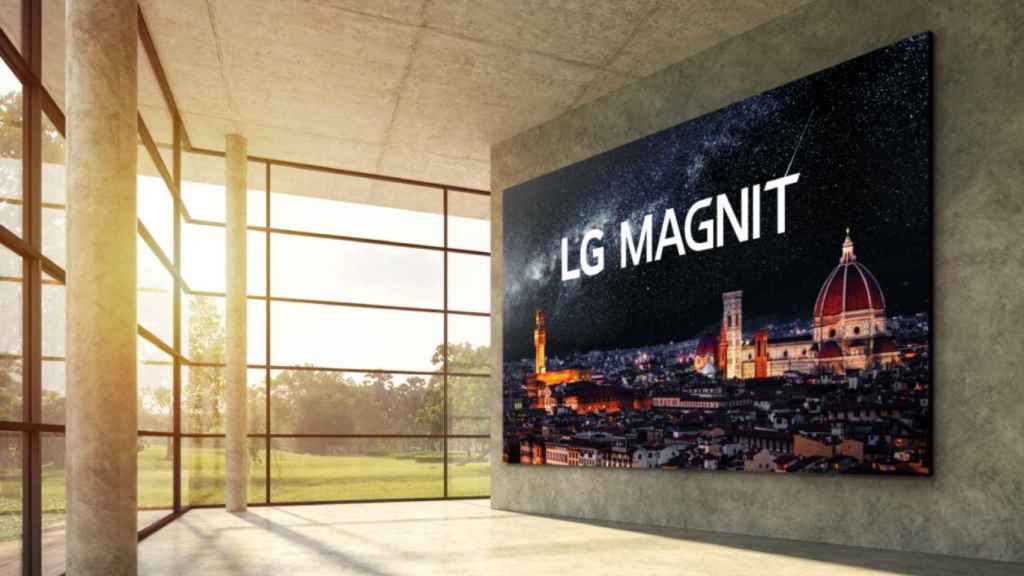 LG Magnit tiene una pantalla de 163 pulgadas.