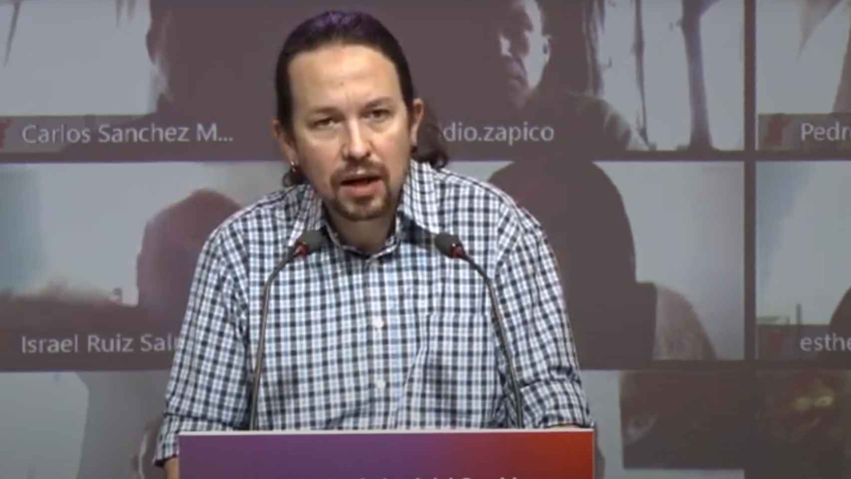 Pablo Iglesias, en el Consejo Confederal de Unidas Podemos.