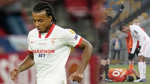 Jules Koundé y Varane, en un fotomontaje