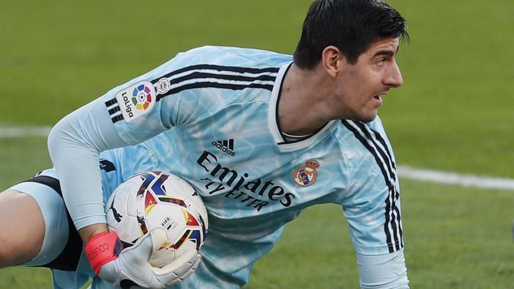 Thibaut Courtois, en un momento del partido entre Sevilla y Real Madrid de La Liga