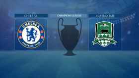Chelsea - Krasnodar, partido de la Champions League
