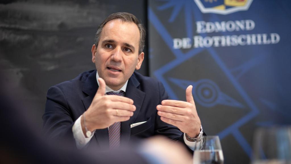 Pablo Torralba durante un momento de la entrevista con Invertia.