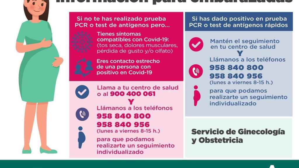 Imagen del servicio de información para embarazadas del Hospital San Cecilio de Granada.