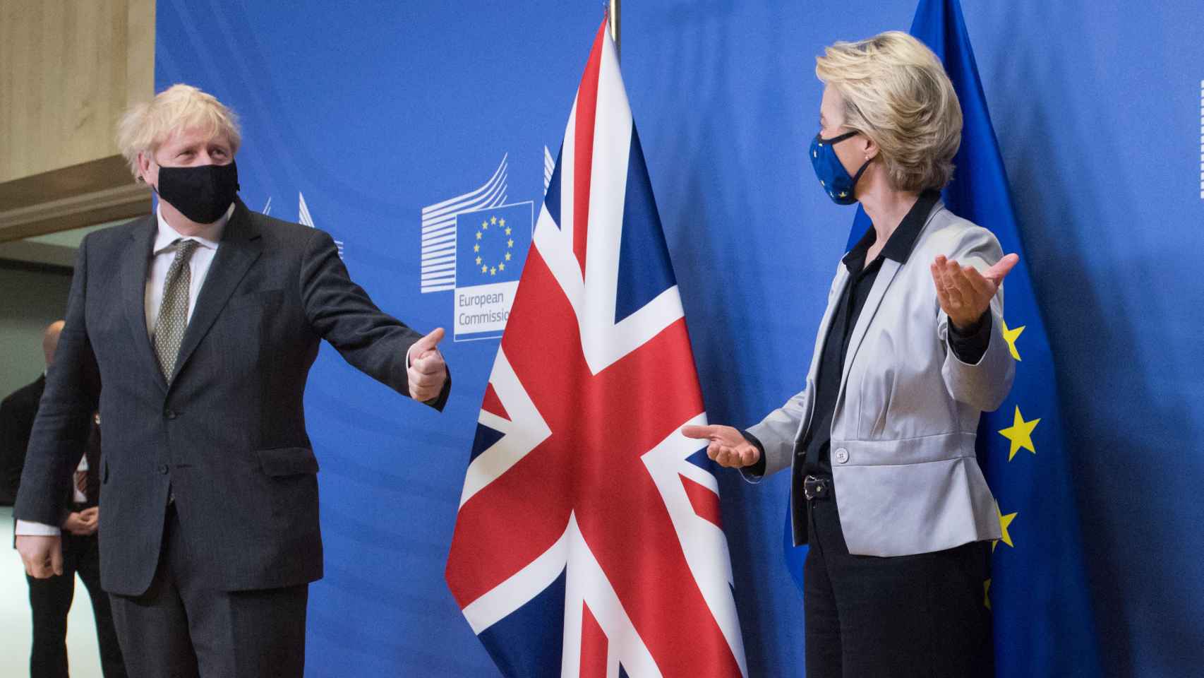 Ursula von der Leyen y Boris Johnson, durante su reunión en Bruselas el pasado miércoles
