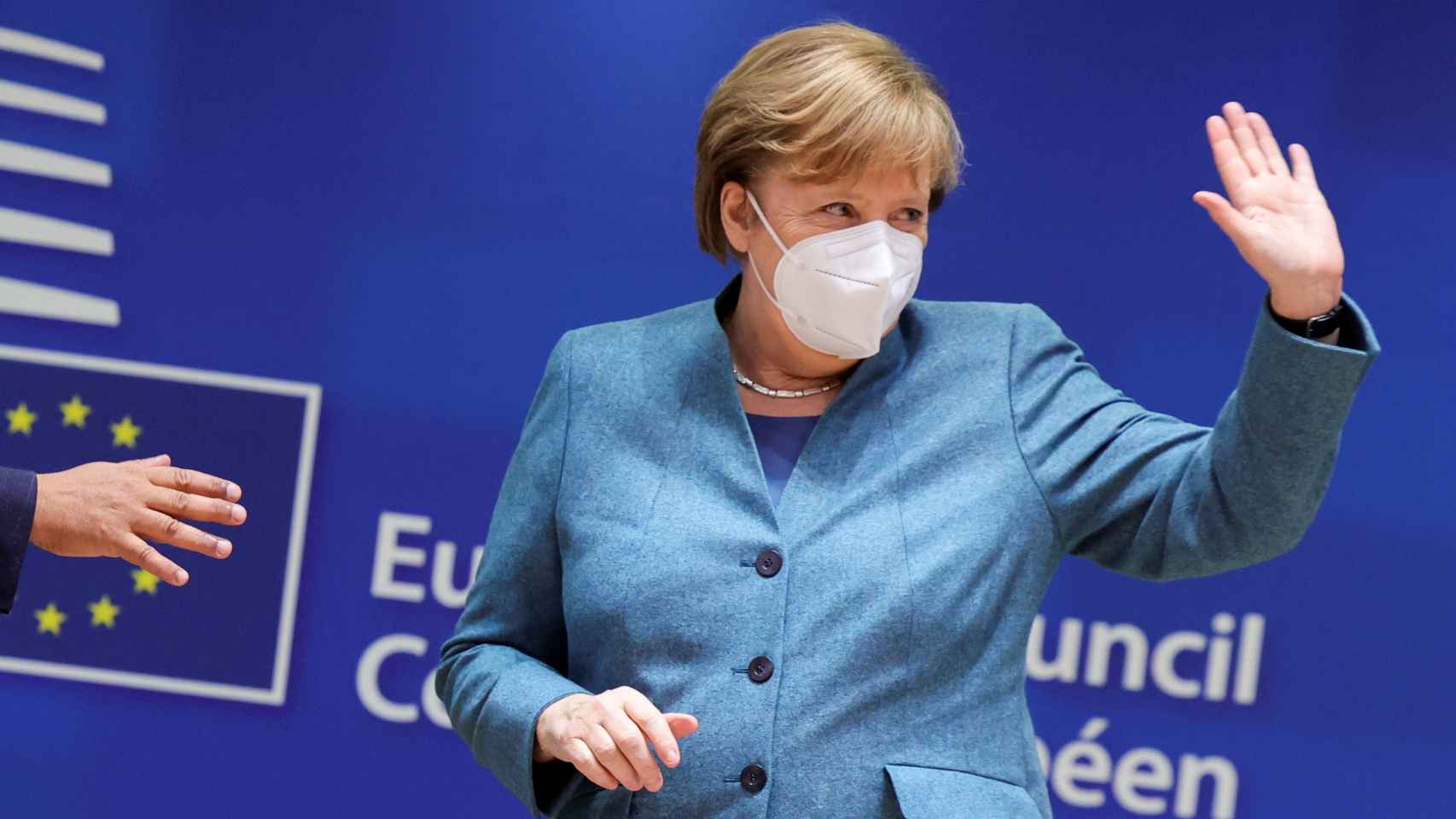 La canciller Angela Merkel, durante la cumbre de este jueves