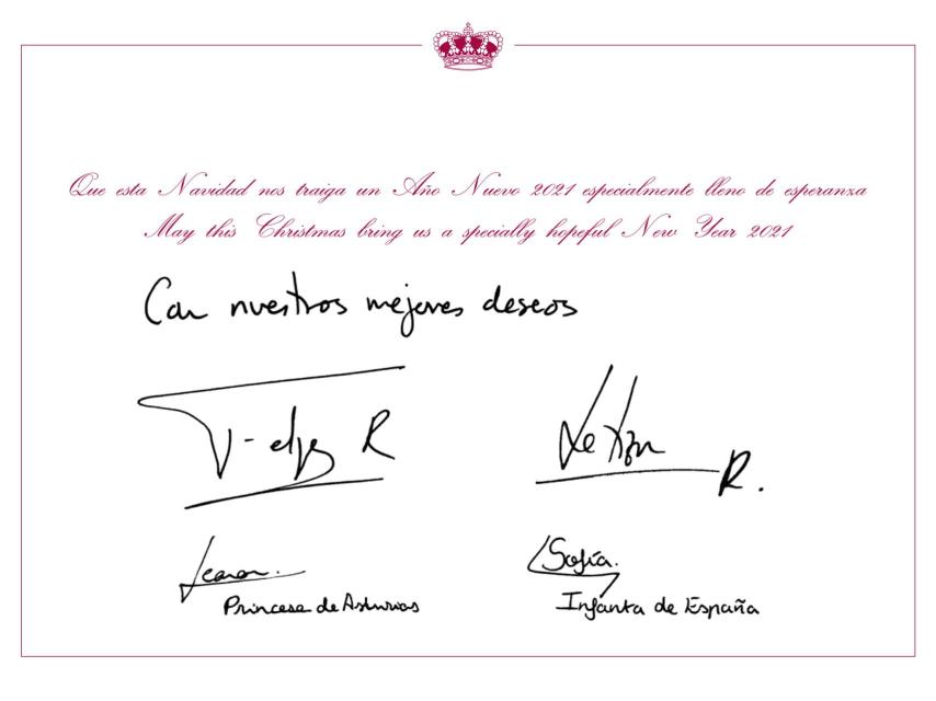 Felicitación navideña de la Familia Real.
