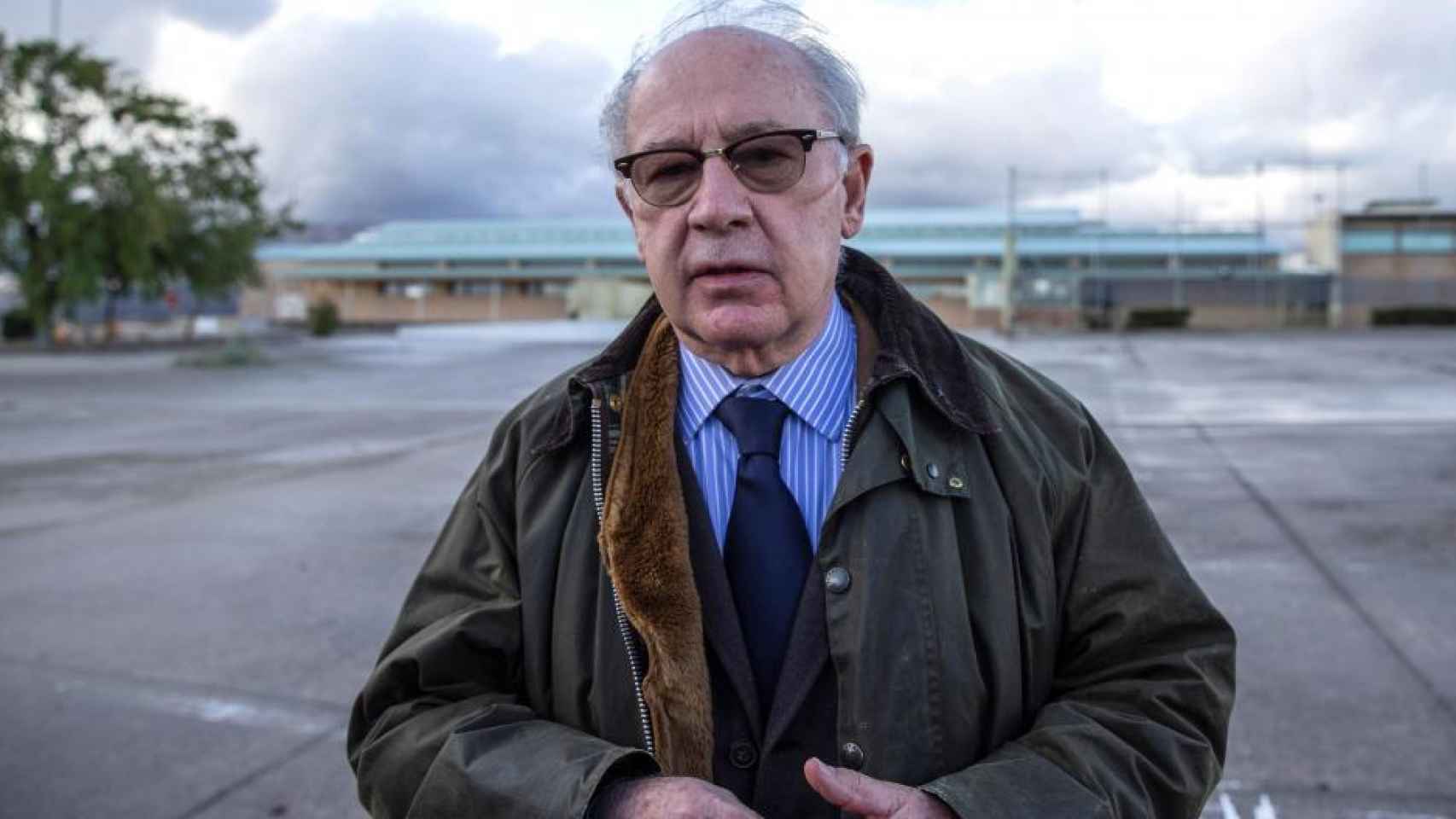 Rodrigo Rato a su salida de la prisión de Soto del Real, el pasado 2 de octubre de 2020.