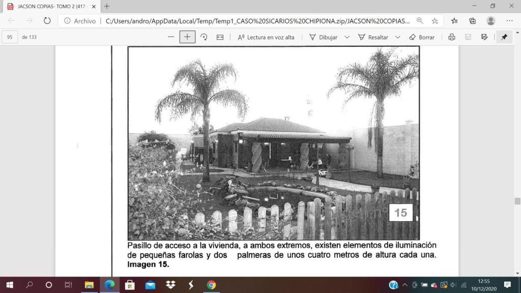 Chalet en Chipiona (Cádiz) donde se produjeron los hechos.