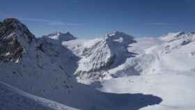 Imagen de un glaciar en los Alpes italianos.